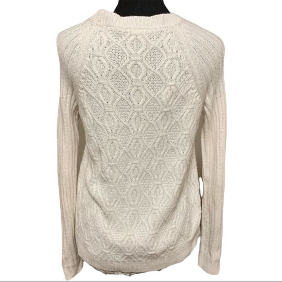 Nicole by Nicole Miller Cable Knit Hi-Lo Top Size XSMALL - Picture 2 of 10